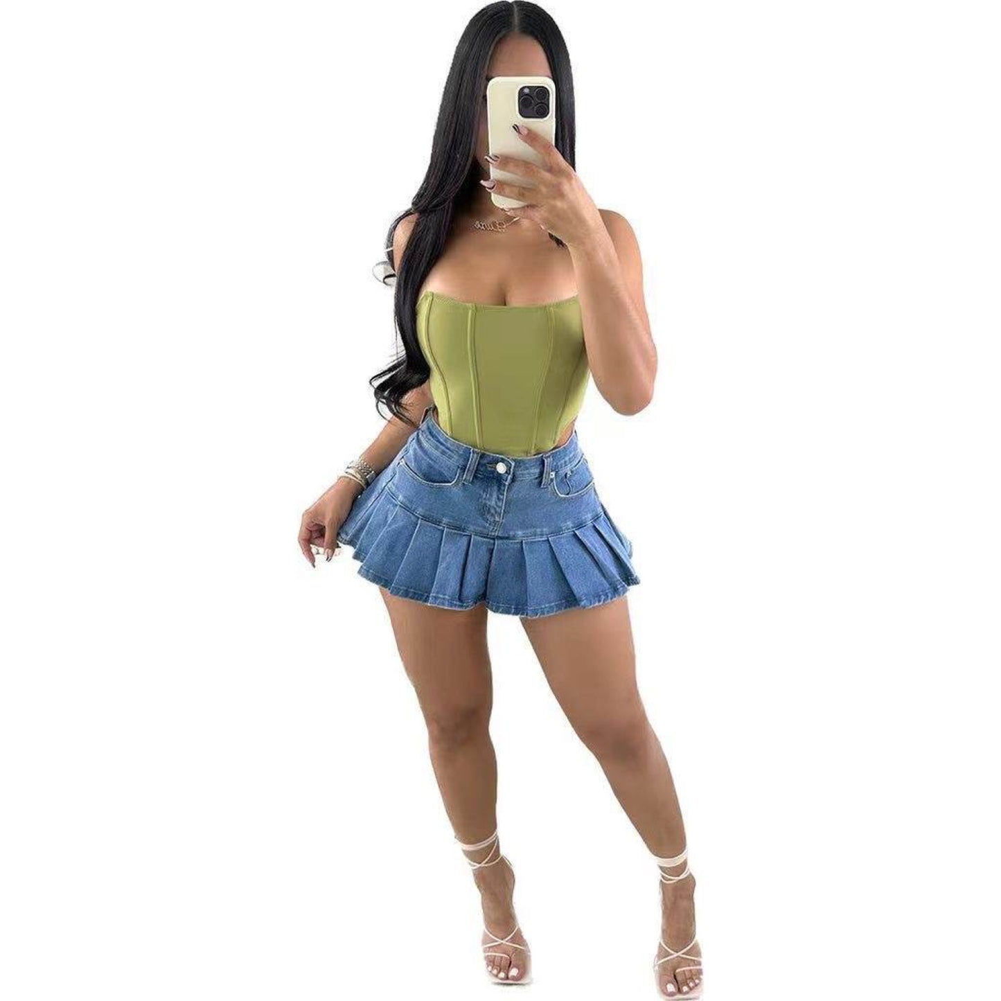 Denim Tennis Skirt