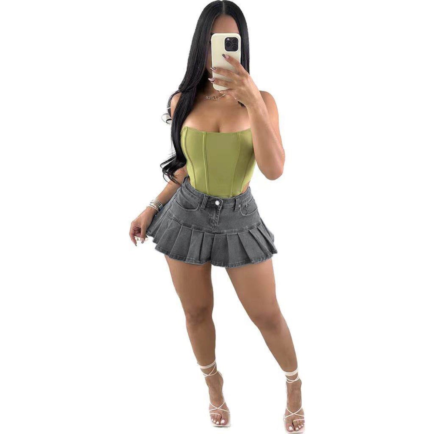 Denim Tennis Skirt