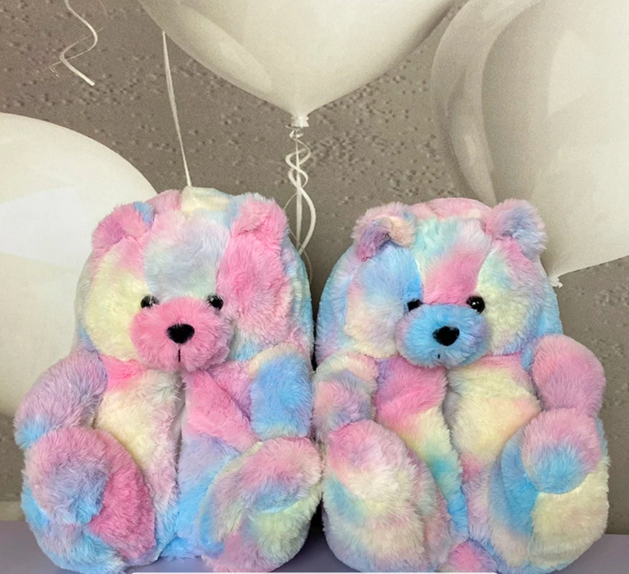 Teddy bear slippers